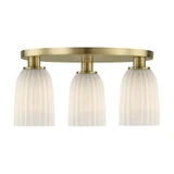 Baldwin 3 Light Flush Mount 8.13 Inch Tall and 18 Inch Wide by Savoy House - 6-1247-3