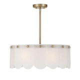 Ashton 4 Light Convertible Pendant 8 Inch and 20 Inch Wide by Savoy House - 6-9801-4