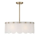 Ashton 4 Light Convertible Pendant 8 Inch and 20 Inch Wide by Savoy House - 6-9801-4