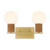 Jarrell 2 Light Bath Vanity 10 Inch Tall and 14.63 Inch Wide by Savoy House - 8-4081-2