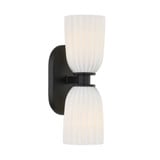 Baldwin 2 Light Wall Sconce 13.75 Inch Tall X 4.5 Inch Wide by Savoy House - 9-1245-2