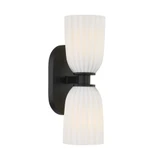 Baldwin 2 Light Wall Sconce 13.75 Inch Tall X 4.5 Inch Wide by Savoy House - 9-1245-2