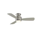 Level 3 Blade Flush Ceiling Fan with Light Kit 44 Inch Wide Fanimation - LP8347