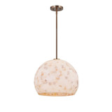 Alabaster Rocks 1 Light Large Pendant by Justice Design - ALR-6537