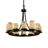 Alabaster Rocks Dakota 12 Light Chandelier by Justice Design ALR-8768-10 - ALR-8768-10