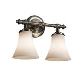 Clouds Tradition 2 Light Vanity Light by Justice Design - CLD-8522-20