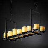 Candlearia Dakota 14 Light Chandelier by Justice Design CNDL-8769-14-AMBR - CNDL-8769-14-AMBR