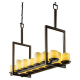 Candlearia Dakota 14 Light Chandelier by Justice Design CNDL-8764-14-AMBR - CNDL-8764-14-AMBR