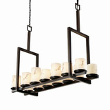 Lumenaria Dakota 14 Light Mini Chandelier by Justice Design FAL-8764-10