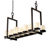 Lumenaria Dakota 14 Light Mini Chandelier by Justice Design FAL-8769-10 - FAL-8769-10