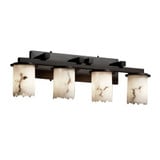 Lumenaria Dakota 4 Light Cylinder Broken Rim Vanity Light by Justice Design - FAL-8774-12