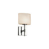 Fusion Union 1 Light Opal Glass ADA Wall Sconce by Justice Design - FSN-8417-30-OPAL