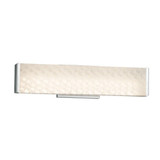 Fusion Latitude 18W LED Weve Glass Linear Vanity Light by Justice Design - FSN-8601-WEVE