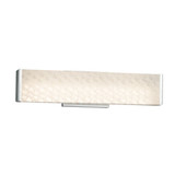 Fusion Latitude 18W LED Weve Glass Linear Vanity Light by Justice Design - FSN-8601-WEVE