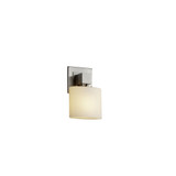 Fusion Aero 1 Light Oval Opal Glass Wall Sconce by Justice Design - FSN-8707-30-OPAL