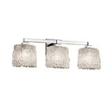Veneto Luce Regency 3 Light Oval Lace Vanity Light by Justice Design - GLA-8433-30-LACE
