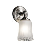 Veneto Luce Tradition 1 Light Cylinder Wtfr Wall Sconce by Justice Design - GLA-8521-16-WTFR
