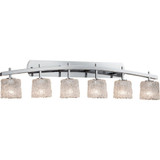 Veneto Luce Archway 6 Light Oval Lace Vanity Light by Justice Design - GLA-8596-30-LACE