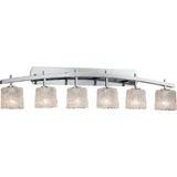 Veneto Luce Archway 6 Light Oval Lace Vanity Light by Justice Design - GLA-8596-30-LACE
