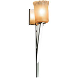 Veneto Luce Sabre 1 Light Cylinder Gldc Wall Sconce by Justice Design - GLA-8791-16-GLDC