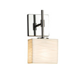 Porcelina Union 1 Light Wall Sconce 11 Inch Tall by Justice Design - PNA-8417-55-WAVE