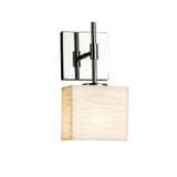 Porcelina Union 1 Light Wall Sconce 11 Inch Tall by Justice Design - PNA-8417-55-WAVE