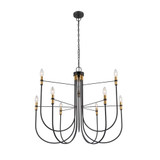 Foundry 60W 9 LED Chandelier 31.5 Inch Tall and 32.68 Inch Wide by Artcraft - AC12229