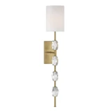 Sebring 1 Light Wall Sconce 32.38 Inch Tall and 6 Inch Wide by Savoy House - 9-9520-1
