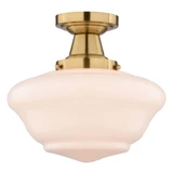 Eastgate 1 Light Semi Flush Mount 11.25 Inch Tall X 12 Inch Wide by Vaxcel - C0349