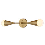 Zurich 2 Light Wall Sconce 4.5 Inch Tall and 18 Inch Wide by Vaxcel - W0533