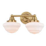 Eastgate 2 Light Bath Vanity 8.75 Inch Tall and 15 Inch Wide by Vaxcel - W0558