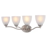 Bellwood 4 Light Bath Vanity 9.75 Inch Tall and 28 Inch Wide by Vaxcel - W0521
