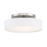 Manhattan 26W 1 LED 14 Inch Wide Semi Flush Mount by dweLED - FM-13114