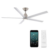 Smooth 5 5 Blade Ceiling Fan with Light Kit 56 Inch Wide by Modern Forms - FR-W2601-56L