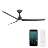 Bolo 3 Blade Ceiling Fan with Light Kit 62 Inch Wide by Modern Forms - FR-W2501-62L