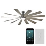 Windflower 80 Inch  12 Blade Ceiling Fan with LED Light Kit by Modern Forms - FR-W1815-80L