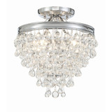 Calypso 3 Light 13 Inch Wide Semi Flush Mount by Crystorama - 130_CEILING