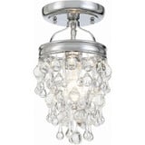 Calypso 1 Light 7.25 Inch Wide Semi Flush Mount by Crystorama - 131_CEILING
