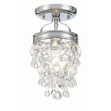 Calypso 1 Light 7.25 Inch Wide Semi Flush Mount by Crystorama - 131_CEILING