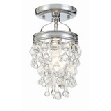 Calypso 1 Light 7.25 Inch Wide Semi Flush Mount by Crystorama - 131_CEILING