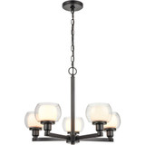 Cario 5 Light Chandelier by Innovations 330-5CR-CLW-20 - 330-5CR-CLW-20