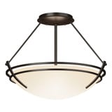 St Luke's Vale 2 Light Small Metal Semi Flush Mount by BSH - 91-BEL-1275390