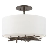 Salisbury Barton 3 Light Contemporary Semi Flush Mount by BSH - 91-BEL-1275408