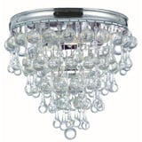 Calypso 3 Light 10.5 Inch Wide Flush Mount by Crystorama - 135