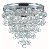 Calypso 3 Light 10.5 Inch Wide Flush Mount by Crystorama - 135