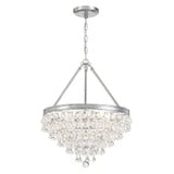 Calypso 6 Light Small Round Chandelier by Crystorama - 136