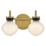 Lucy 14W 2 LED Small Bath Vanity 9.5 Inch Tall and 15.5 Inch Wide by Lark - 85592