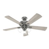 Crestfield 5 Blade Ceiling Fan with Light Kit 52 Inches Wide by Hunter Fans - 51C