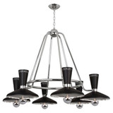 Vortex 6 Light Chandelier 34.5 Inch Tall X 46.25 Inch Wide by Robert Abbey - 565_P