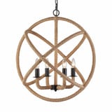 Marina 4 Light Chandelier 25.5 Inch Tall and 23 Inch Wide by Golden - 0868-4